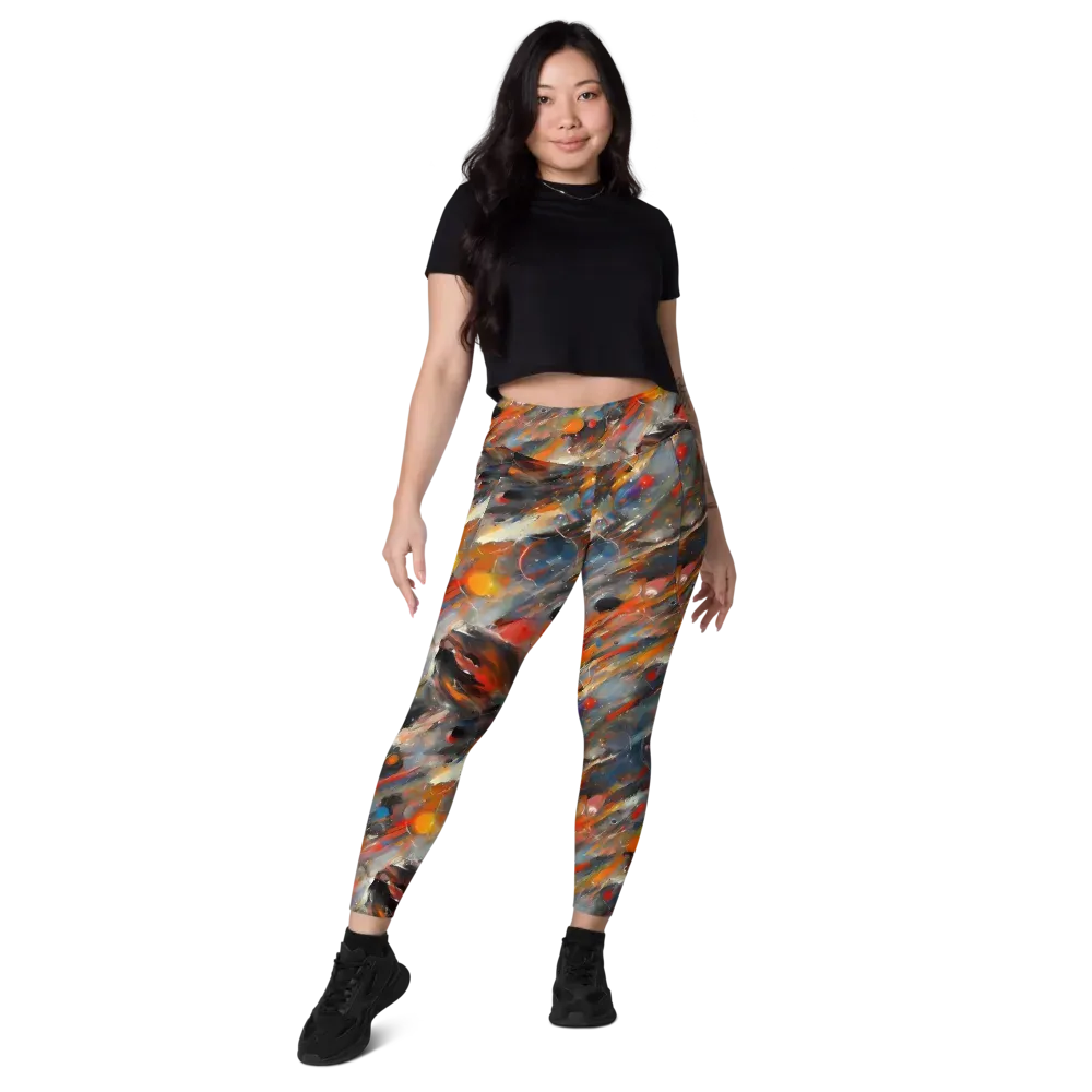 Kohn's Whirl on Leggings with Pockets — Front