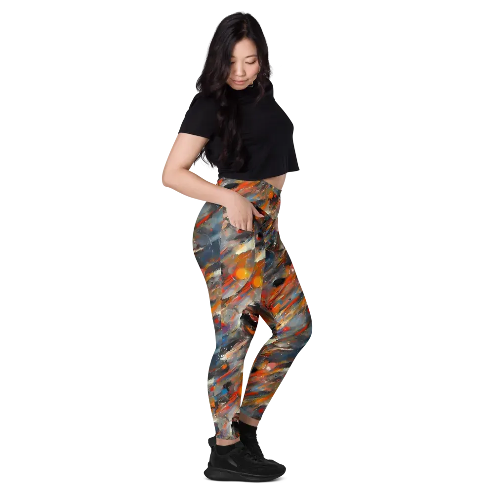 Kohn's Whirl on Leggings with Pockets — Right