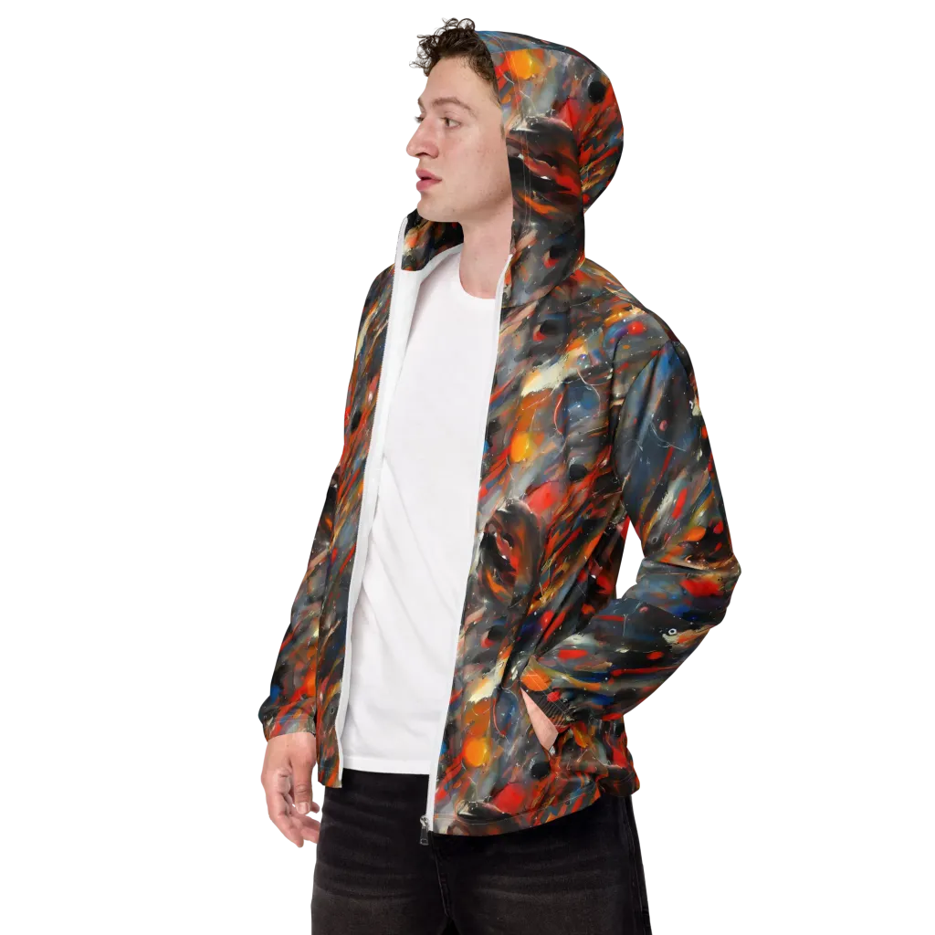 Kohn's Whirl on Men's Windbreaker — Left Front