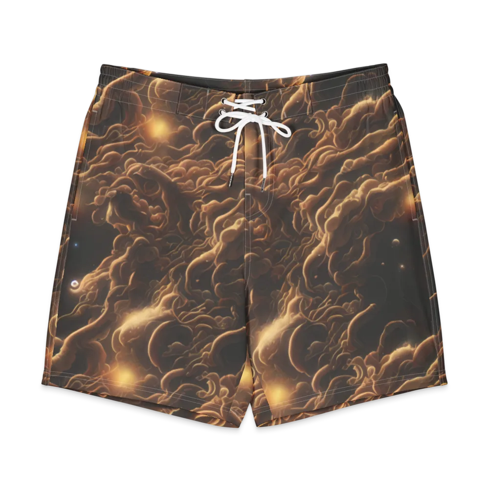 Ether Tangle on Men's Board Shorts — Front