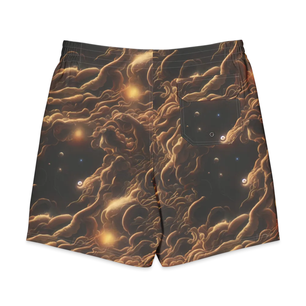Ether Tangle on Men's Board Shorts — Back