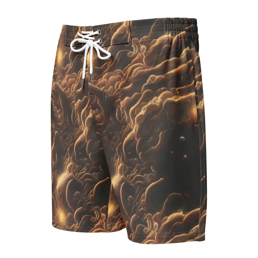 Ether Tangle on Men's Board Shorts — Front