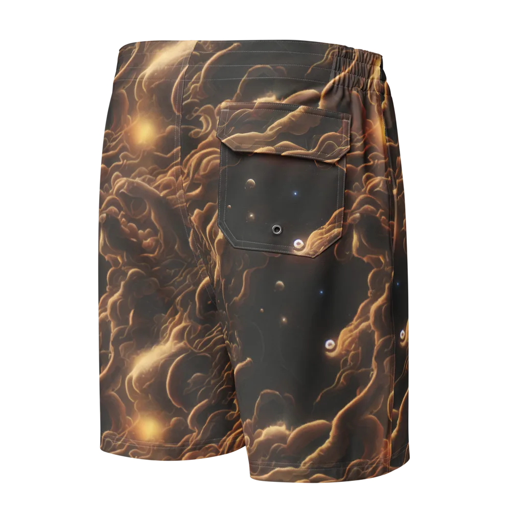 Ether Tangle on Men's Board Shorts — Back