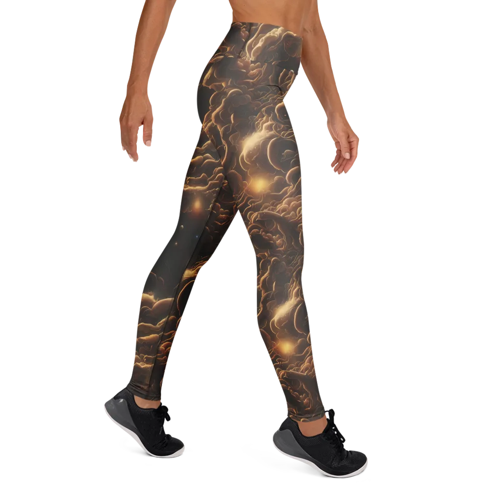 Ether Tangle on Yoga Leggings — Right