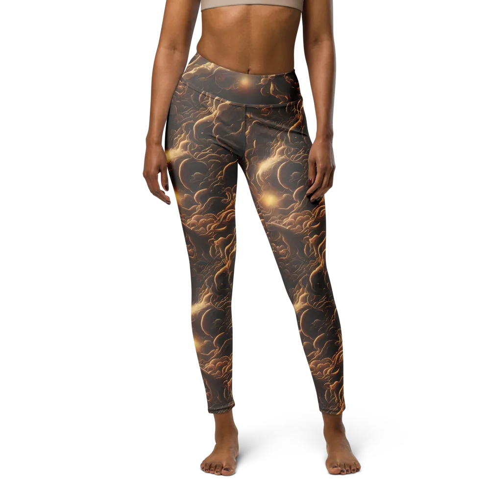 Ether Tangle on Yoga Leggings — Front