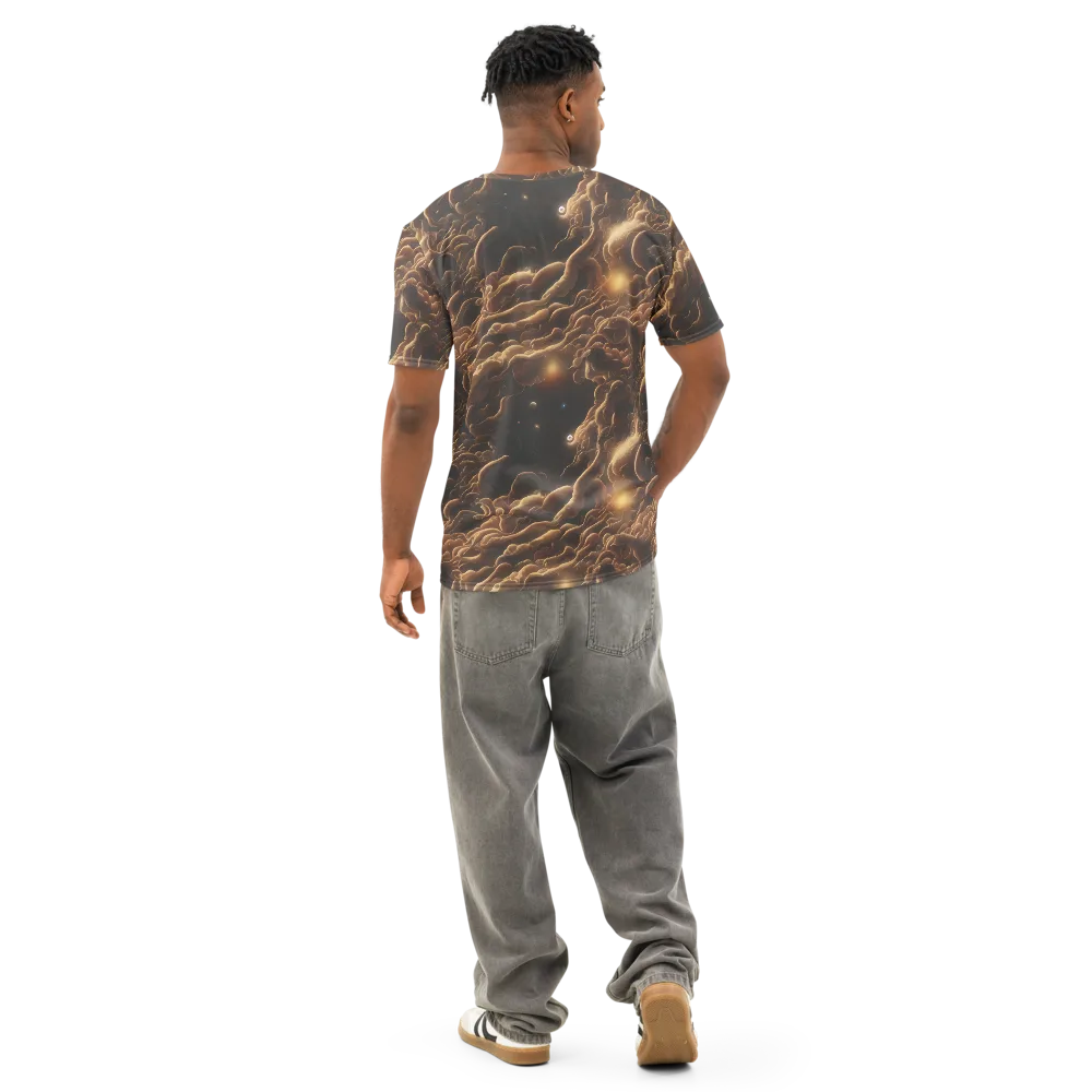 Ether Tangle on Men's Cotton Crew Neck T-Shirt — Back