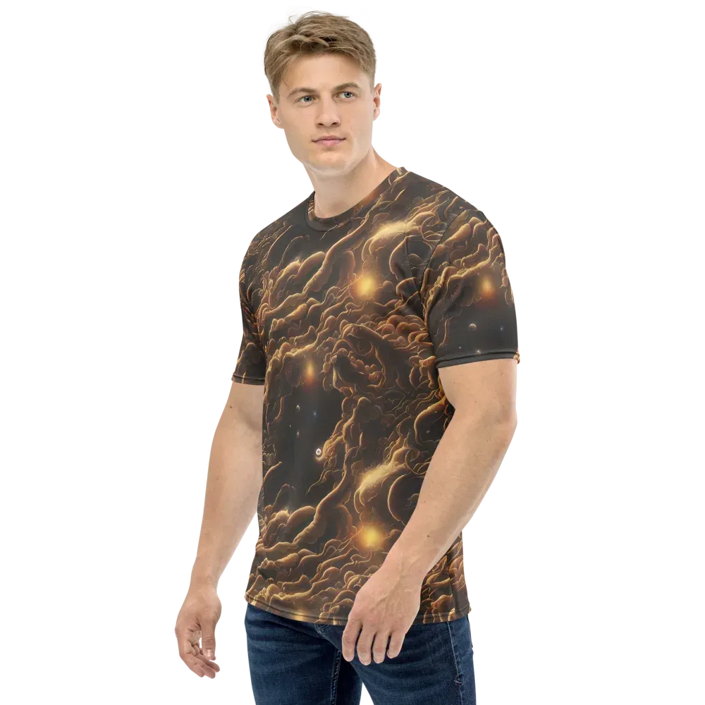 Ether Tangle on Men's Crew Neck T-Shirt — Left