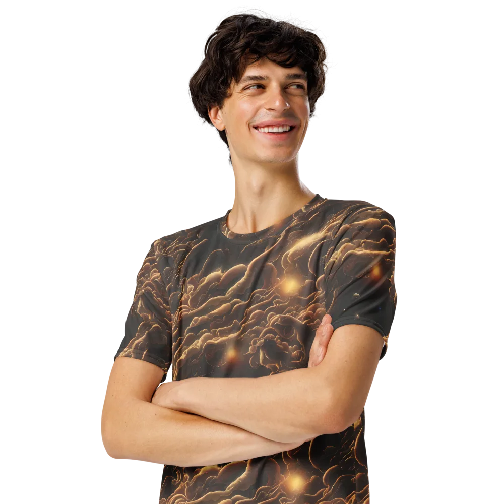 Ether Tangle on Men's Crew Neck T-Shirt — Left Front