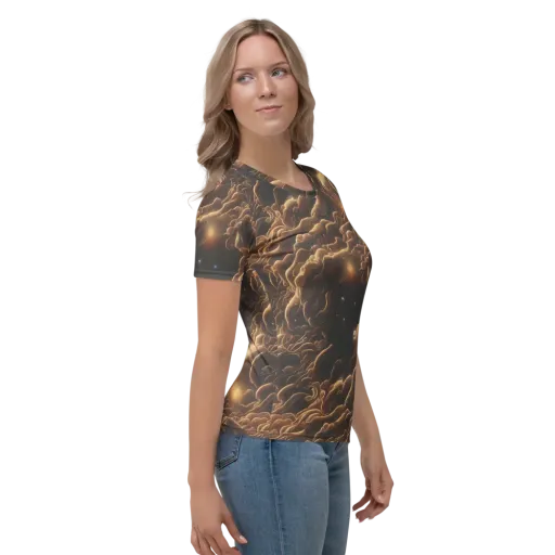 Ether Tangle on a Women's Crew Neck T-Shirt