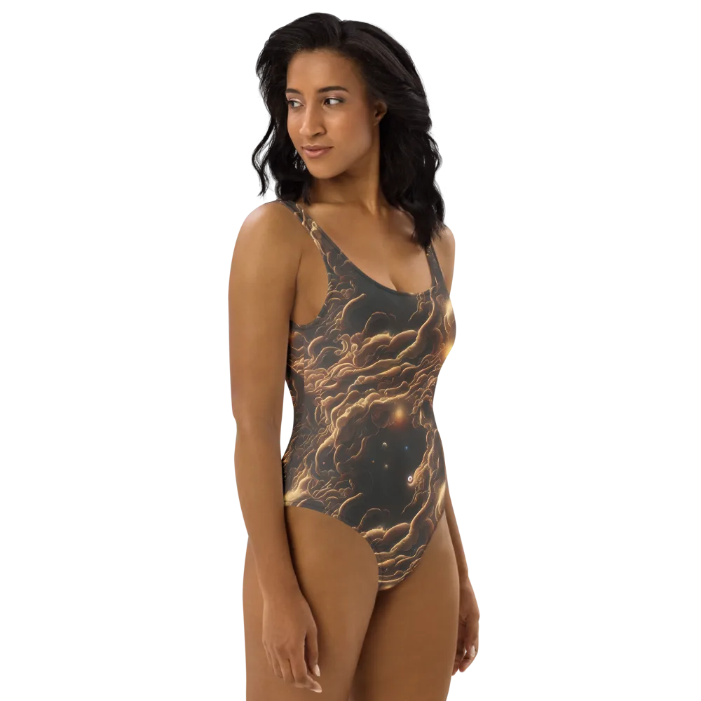 Ether Tangle on One-Piece Swimsuit — Right