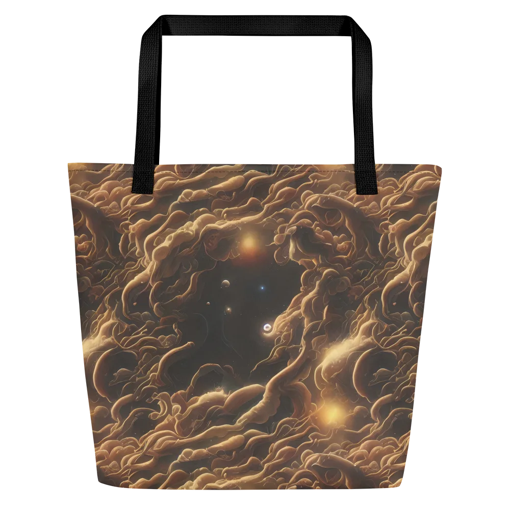 Ether Tangle on Large Tote Bag W/ Pocket — Front