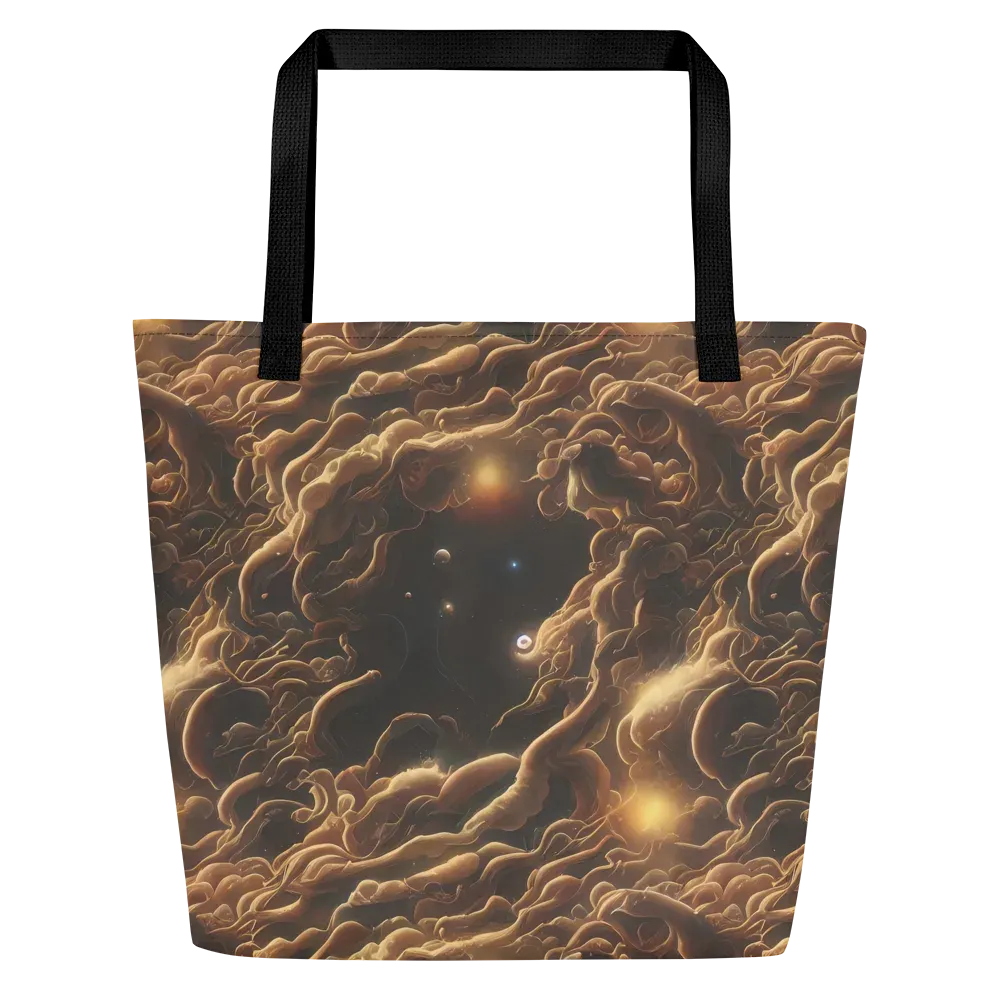 Ether Tangle on Large Tote Bag W/ Pocket — Front