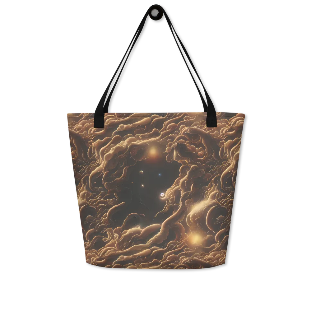 Ether Tangle on Large Tote Bag W/ Pocket — Front