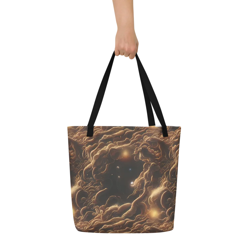 Ether Tangle on Large Tote Bag W/ Pocket — Front