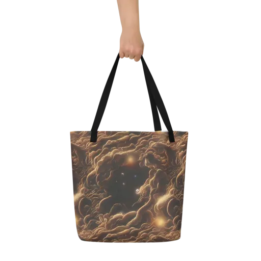 Ether Tangle on a Large Tote Bag W/ Pocket