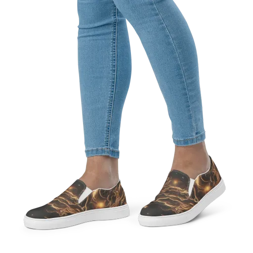 Ether Tangle on a Women's Slip-On Canvas Shoes