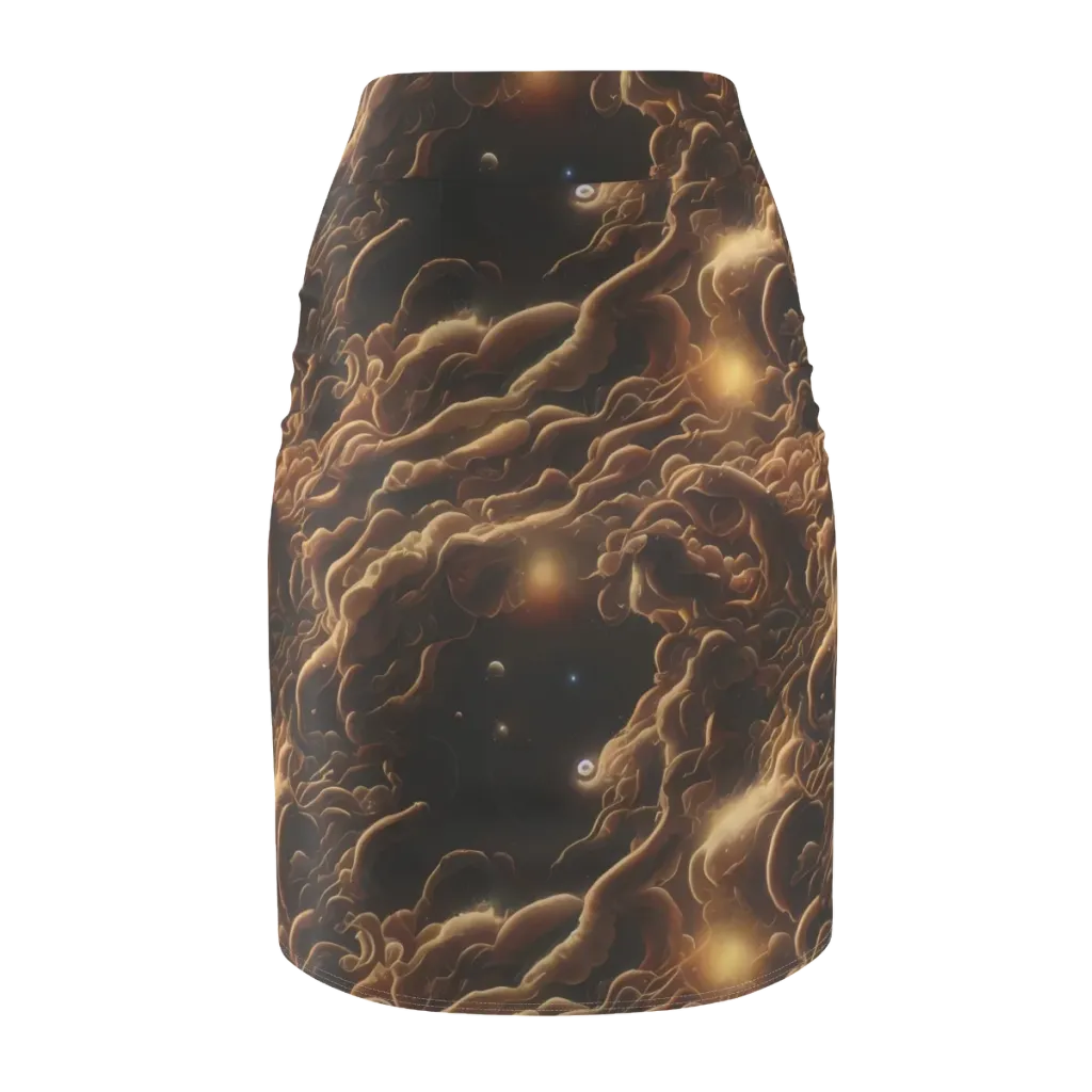 Ether Tangle on Pencil Skirt — Back