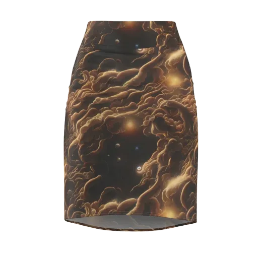 Ether Tangle on a Pencil Skirt