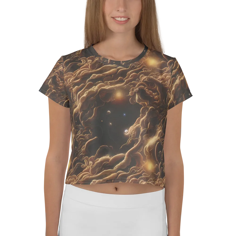 Ether Tangle on Crop Tee — Front