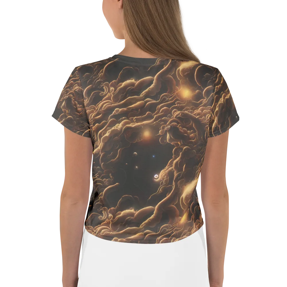 Ether Tangle on Crop Tee — Back