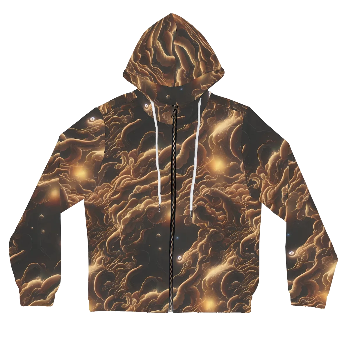 Ether Tangle on Women's Full-Zip Hoodie — Front