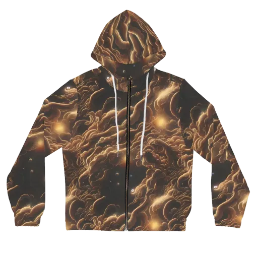 Ether Tangle on a Women's Full-Zip Hoodie