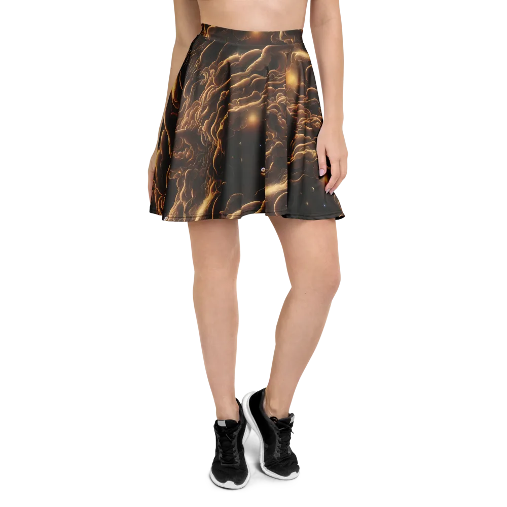 Ether Tangle on Skater Skirt — Front