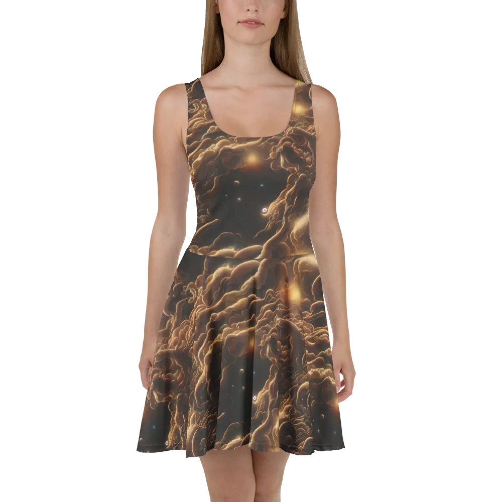 Ether Tangle on Skater Dress — Front