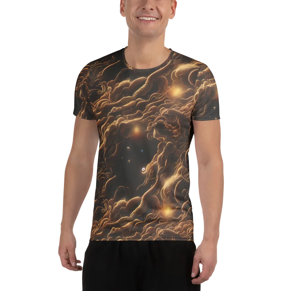 Ether Tangle on Men's Athletic T-Shirt — Front