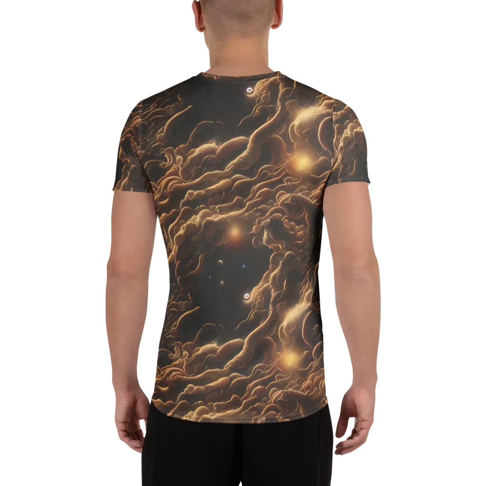 Ether Tangle on Men's Athletic T-Shirt — Back