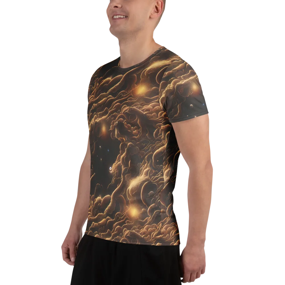 Ether Tangle on Men's Athletic T-Shirt — Left