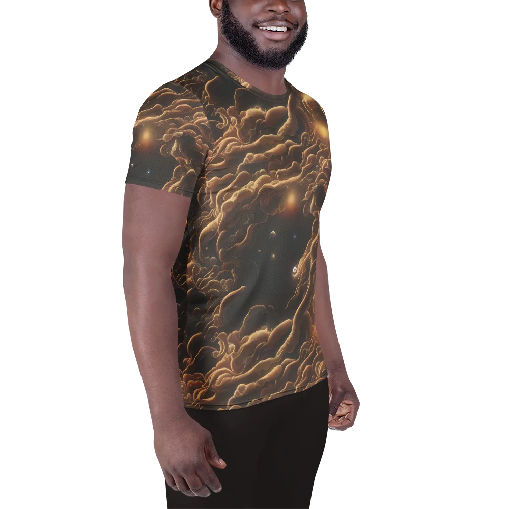 Ether Tangle on Men's Athletic T-Shirt — Right