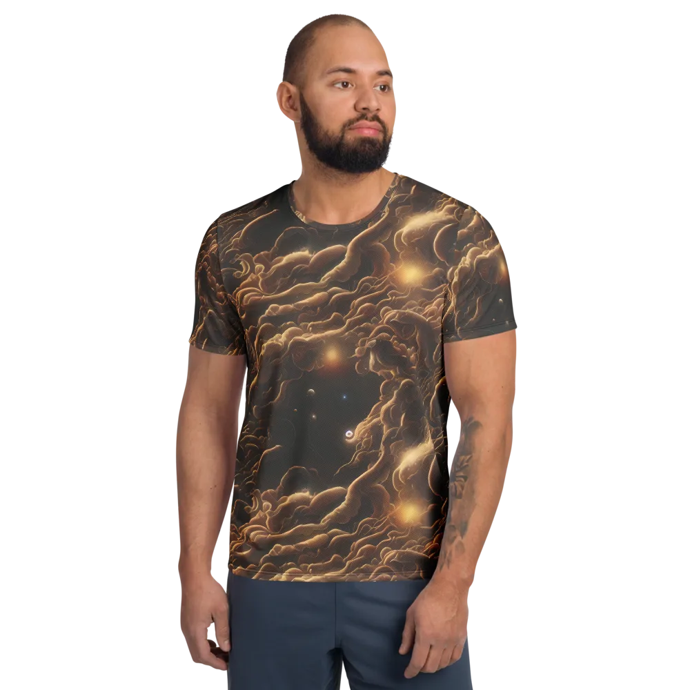 Ether Tangle on Men's Athletic T-Shirt — Front