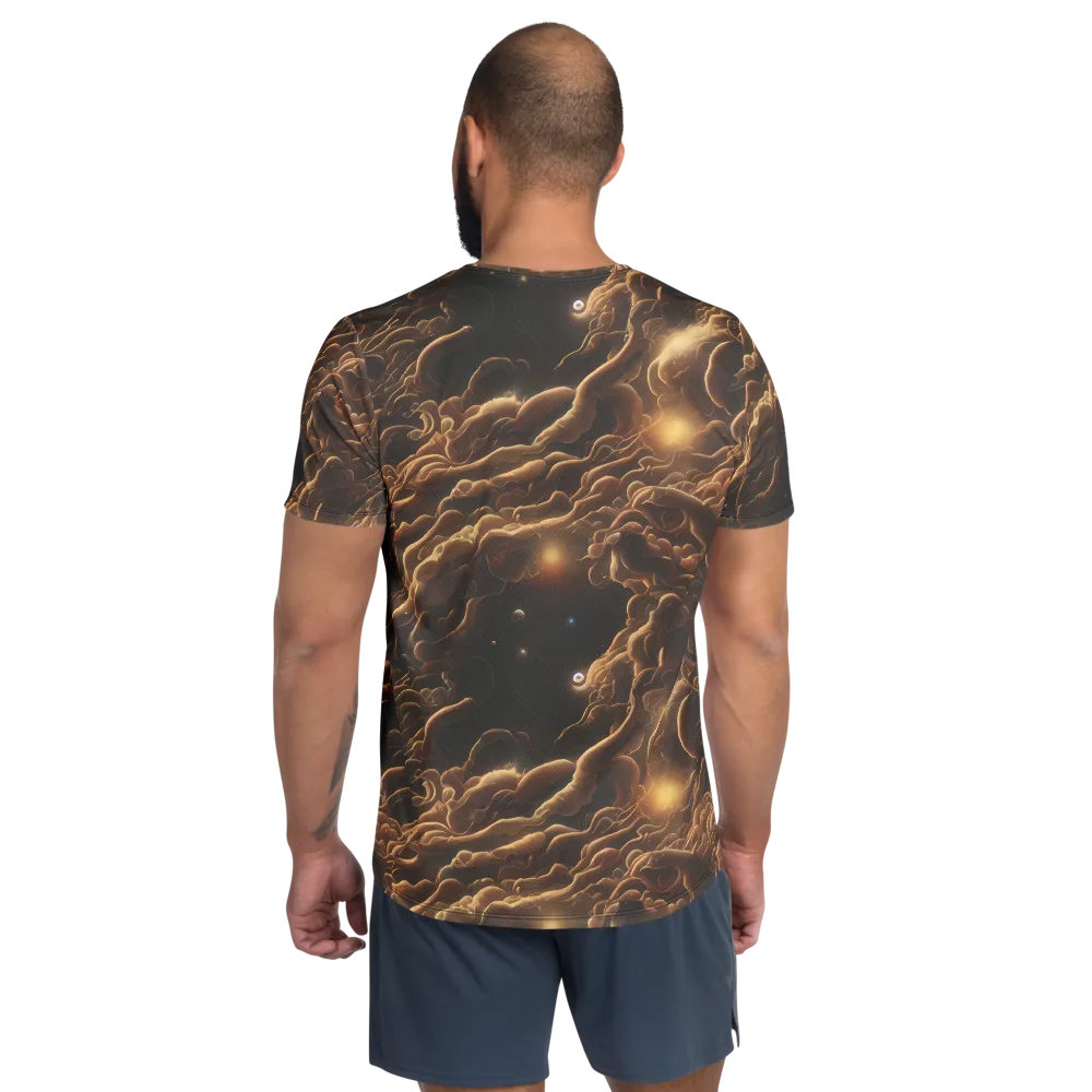 Ether Tangle on Men's Athletic T-Shirt — Back