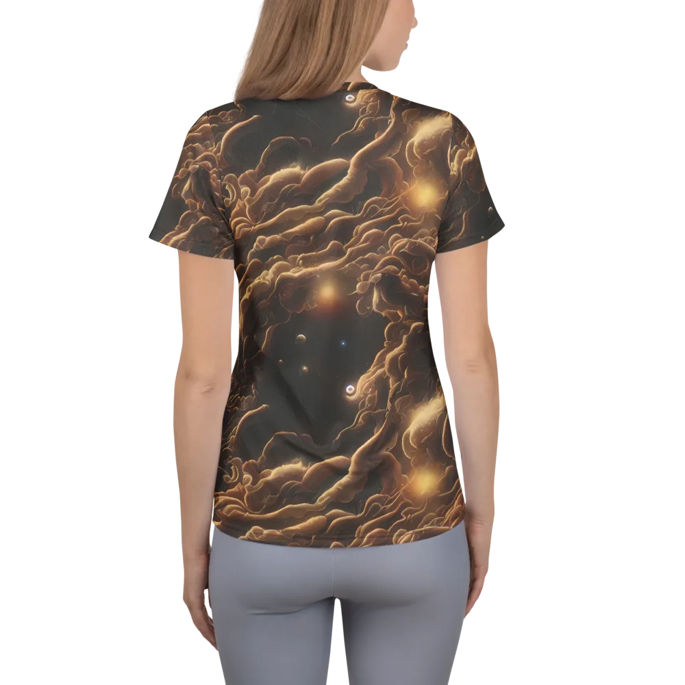 Ether Tangle on Women's Athletic T-Shirt — Back