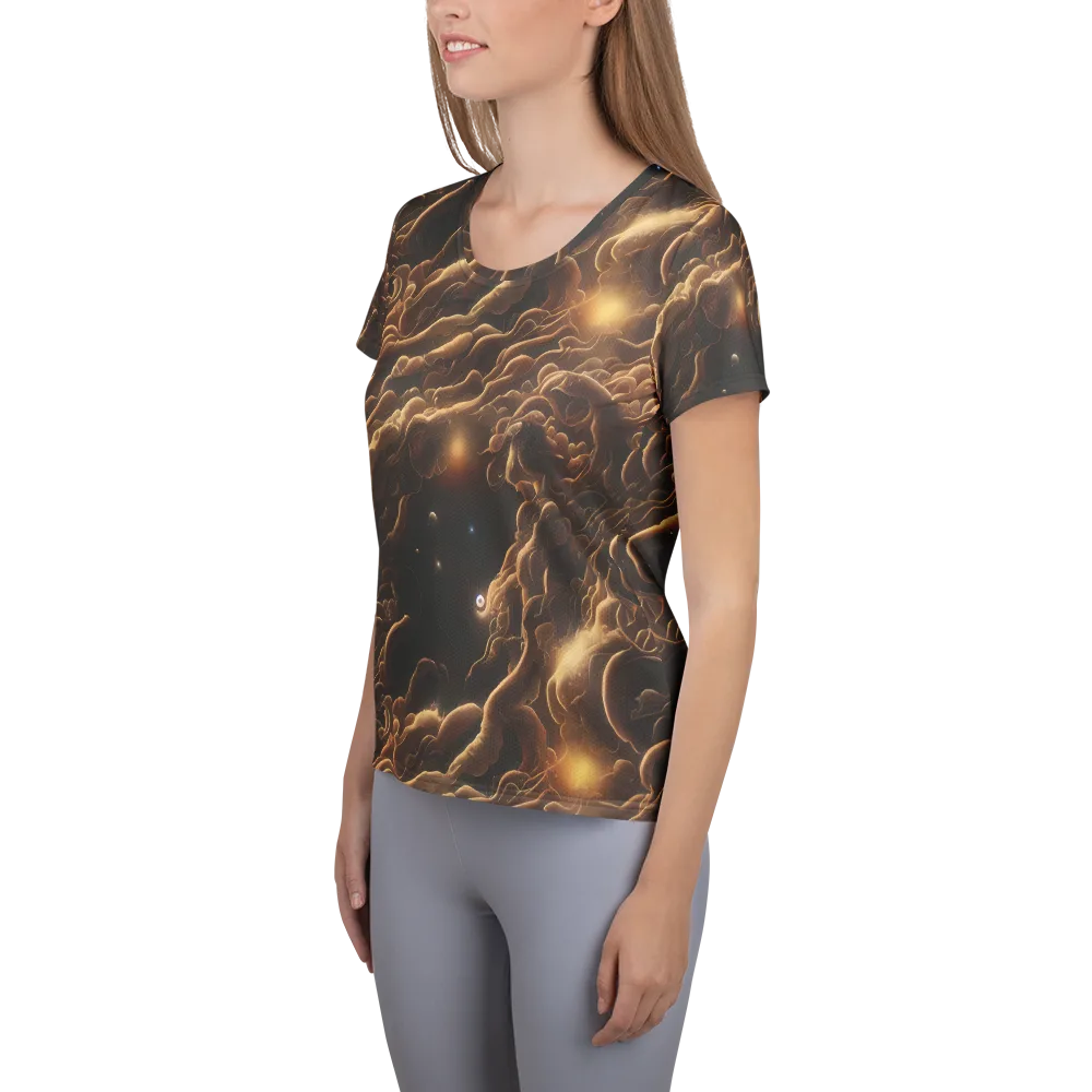 Ether Tangle on Women's Athletic T-Shirt — Left