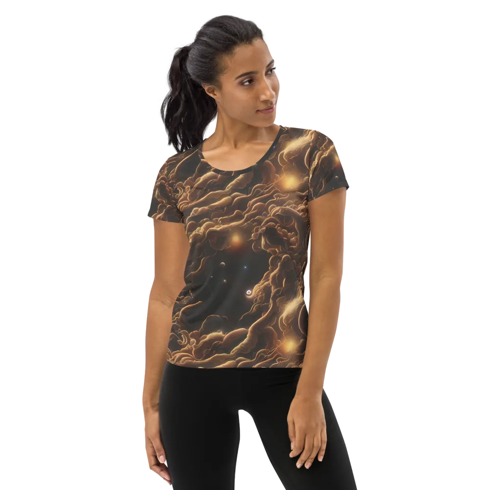 Ether Tangle on Women's Athletic T-Shirt — Front