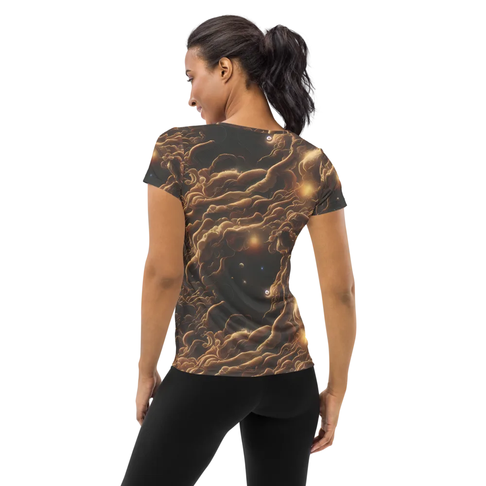 Ether Tangle on Women's Athletic T-Shirt — Back