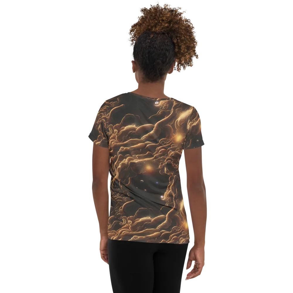 Ether Tangle on Women's Athletic T-Shirt — Back