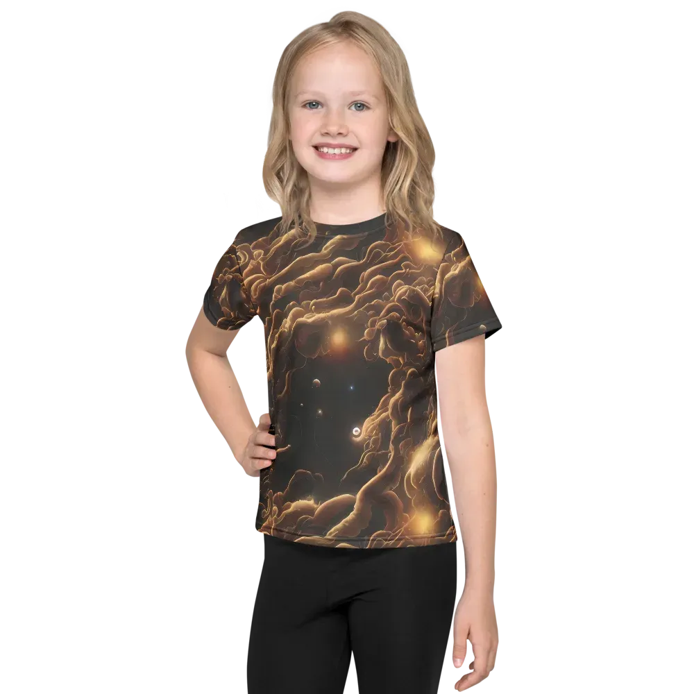 Ether Tangle on Kids Crew Neck T-Shirt — Front