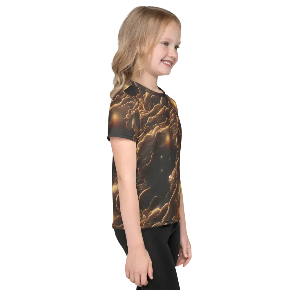 Ether Tangle on Kids Crew Neck T-Shirt — Right
