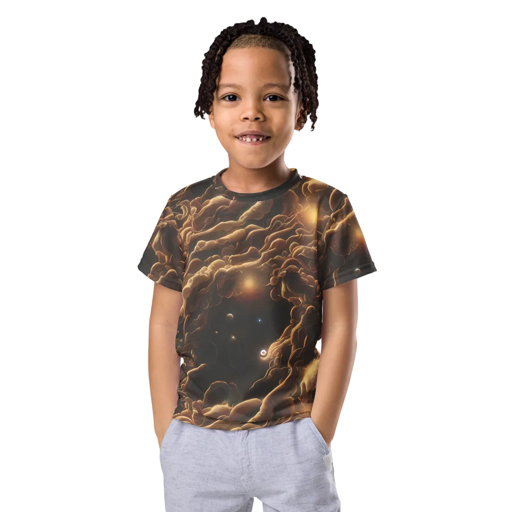 Ether Tangle on Kids Crew Neck T-Shirt — Front