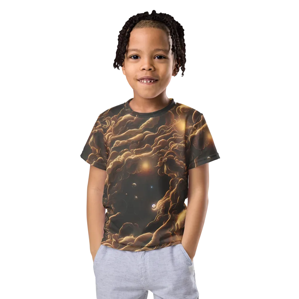 Ether Tangle on Kids Crew Neck T-Shirt — Front