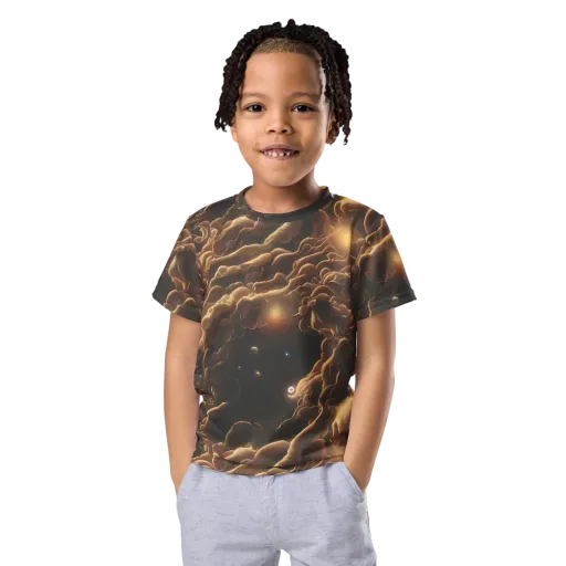 Ether Tangle on a Kids Crew Neck T-Shirt