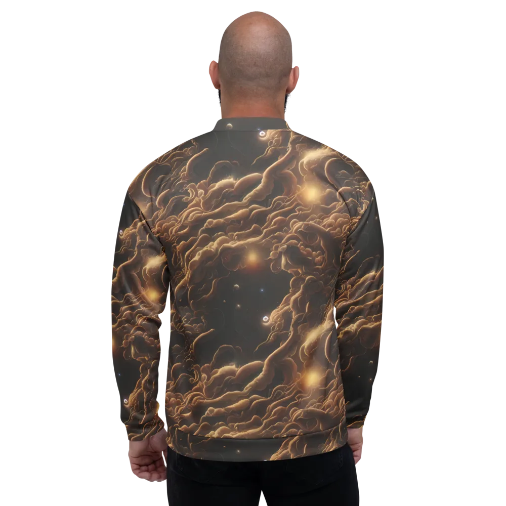 Ether Tangle on Bomber Jacket — Back