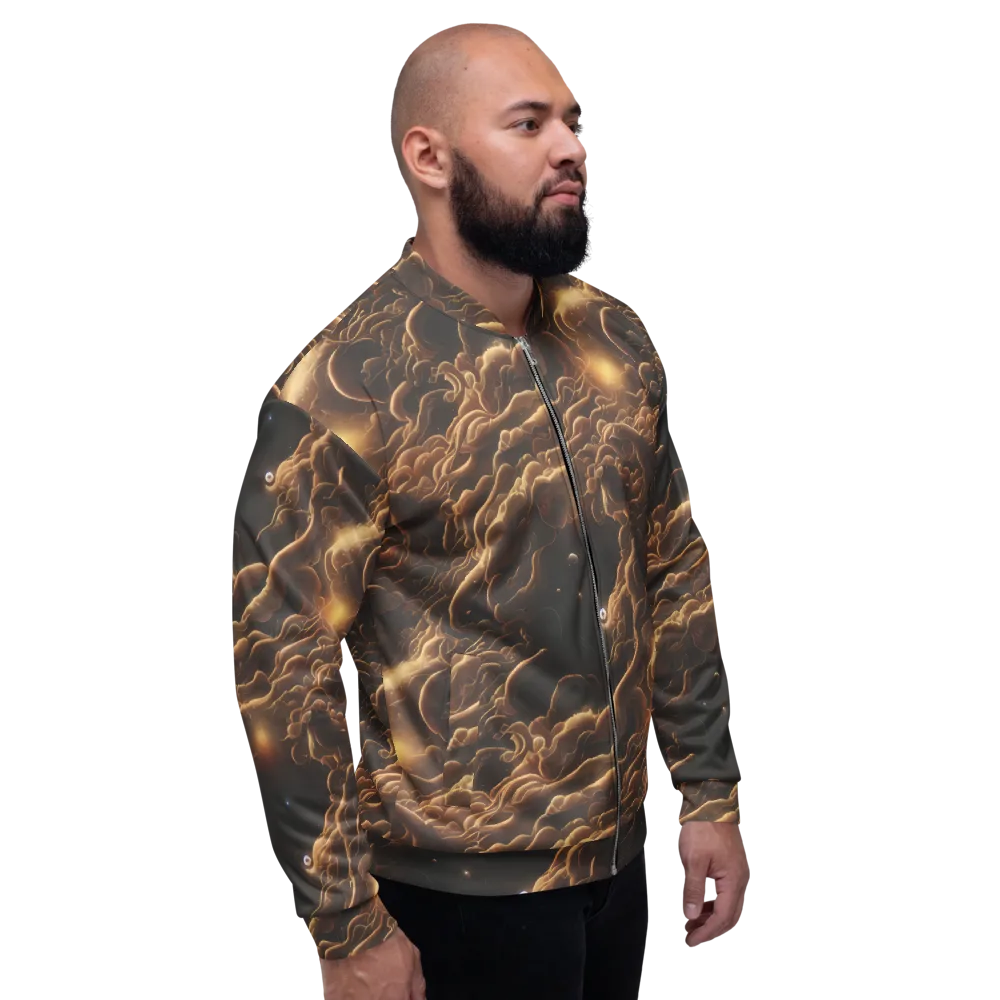 Ether Tangle on Bomber Jacket — Right
