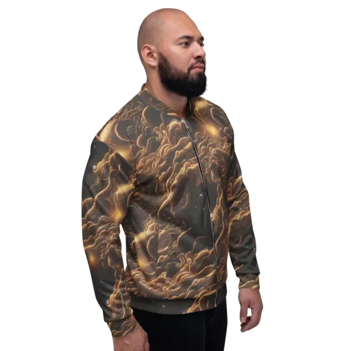Ether Tangle on a Bomber Jacket
