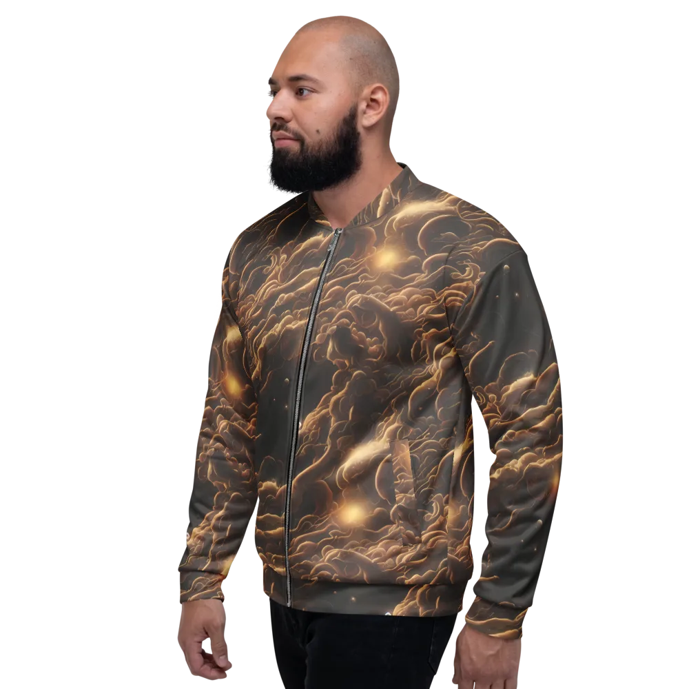 Ether Tangle on Bomber Jacket — Left