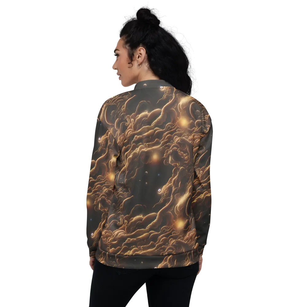 Ether Tangle on Bomber Jacket — Back