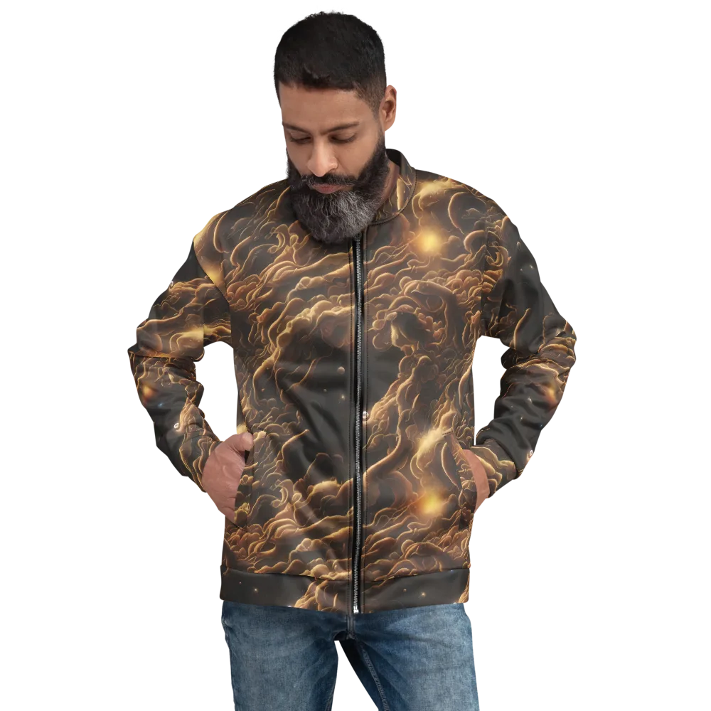 Ether Tangle on Bomber Jacket — Front